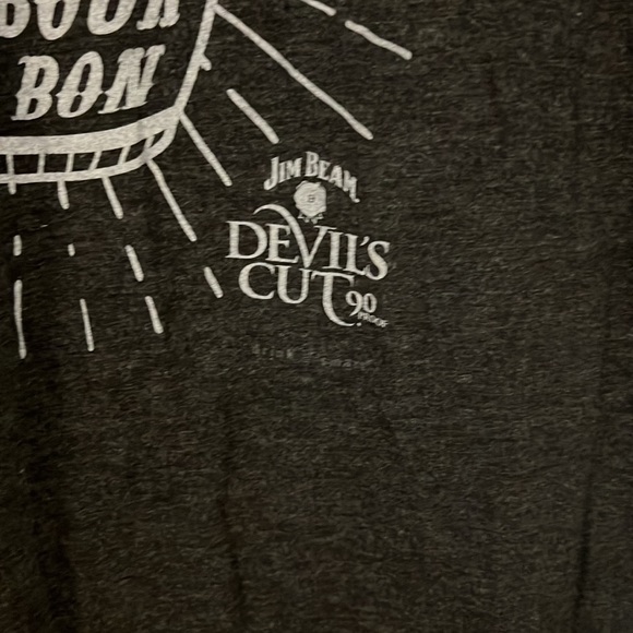Jim Beam Devils cut gray t-shirt XL Unisex Bourbon graphic tees bar wear casual - Picture 5 of 10